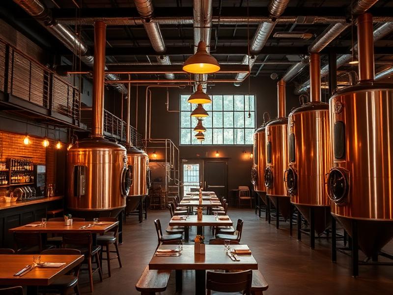 Salle de brasserie artisanale